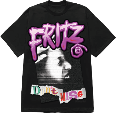 Fritz don’t miss Black T-Shirt