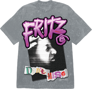 Fritz Don’t Miss Washed Blue  T-Shirt